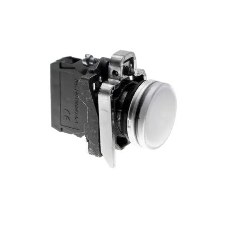 Лампа сигнальная белая, 24V AС/DC, IP65, металл