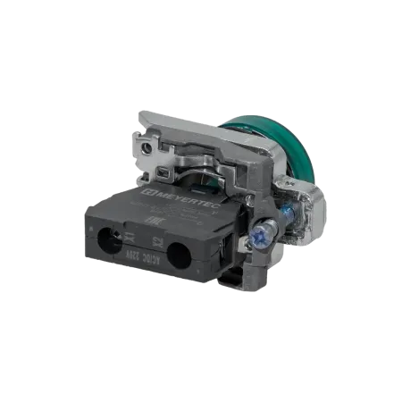 Лампа сигнальная зеленая, 220V AС/DC, IP65, металл