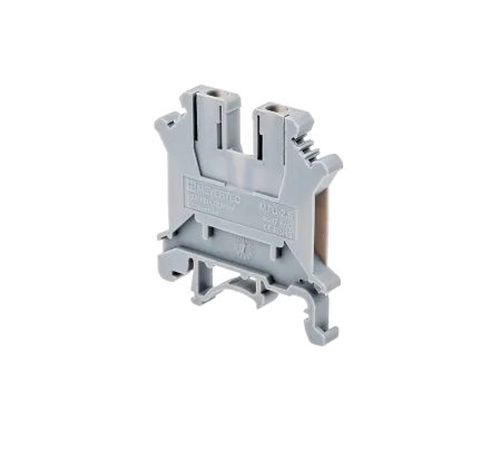 Клемма винтовая проходная, 2.5 мм², серая