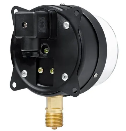 Вакуумметры, мановакуумметры, манометры электроконтактные пылевлагозащищенные ДВ2010ф, ДА2010ф, ДМ2010ф IP53 (Диаметр: 100 мм)