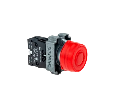 Кнопка в кожухе, красная 1NC
