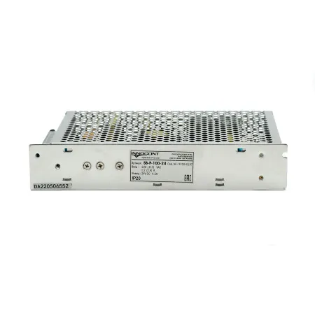 Источник питания INNOCONT. Вход: 220VAC, 1.2А, выход: 100W, 24VDC, 4.5A, -10 +50С, IP20,типы защиты: КЗ, перегрузка, перенапряжение SB-P-100-24