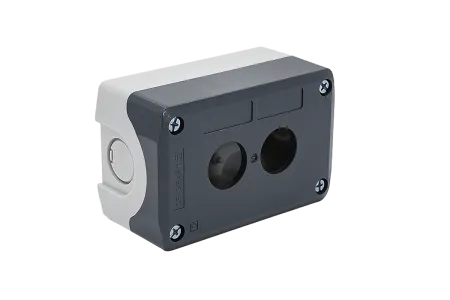 Корпус кнопочного поста, 2 места, серый, IP67